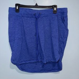 Blue Sweatshirt Maternity Skirt